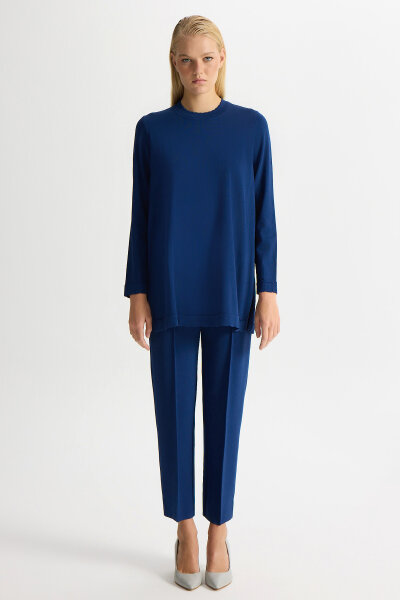 Skinny Leg Basic Knitwear Trousers 