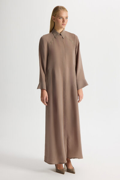 Cupro Cap with Embroidery Details - 1