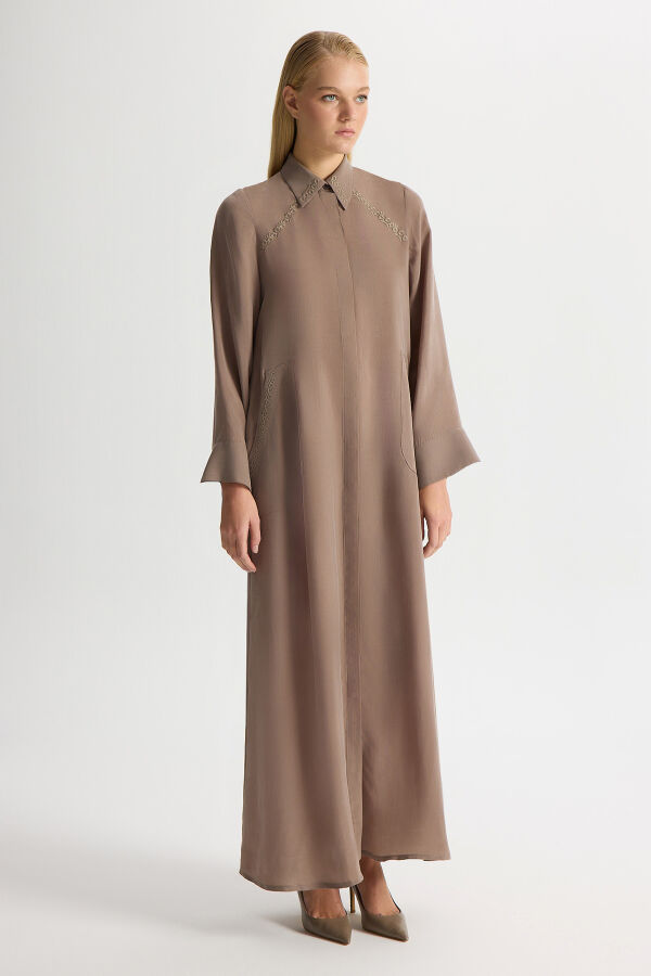 Cupro Cap with Embroidery Details - 1