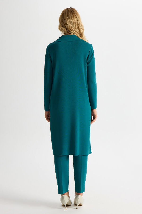 Düğme Detaylı Gömlek Yaka Triko Hırka North Sea - 3