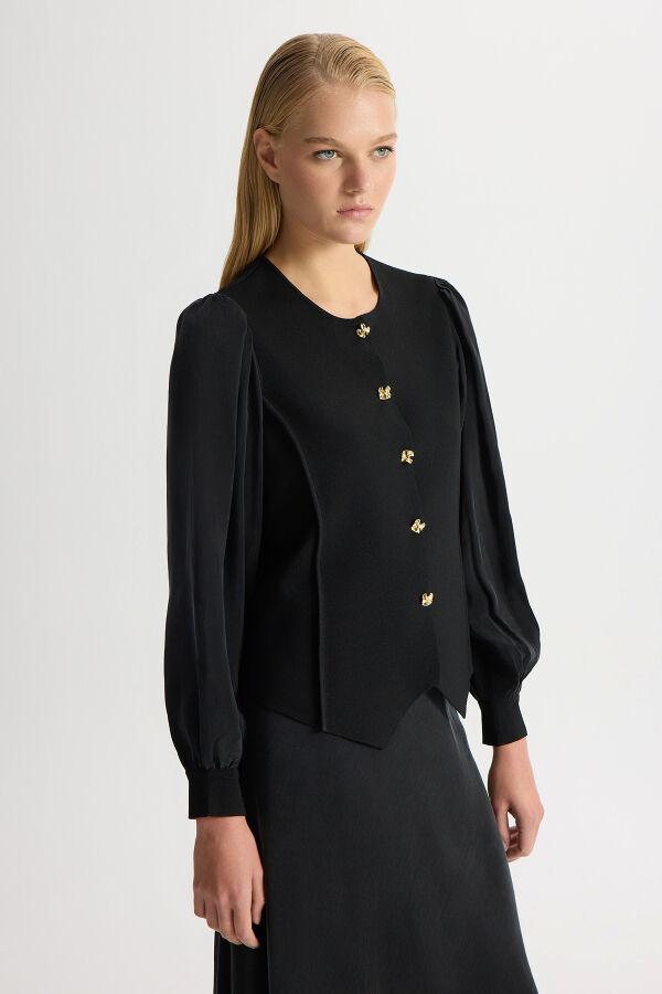 Temiz Kesim Şık Ceket Siyah - 1