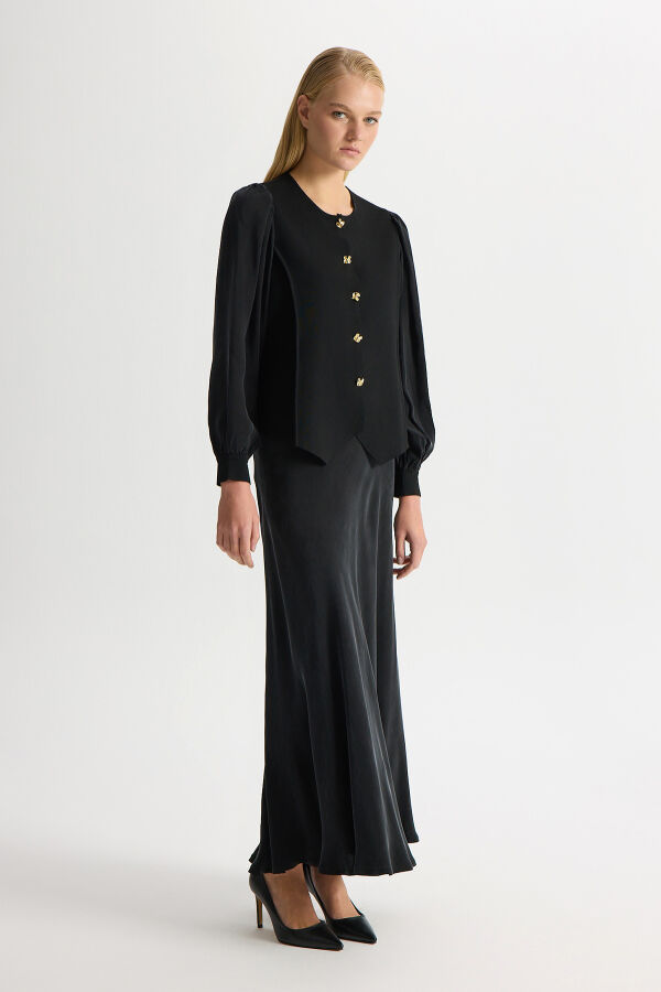 Temiz Kesim Şık Ceket Siyah - 3