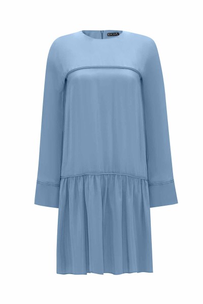 Tiktak Detailed Relaxed Cut Cupro Tunic - 5