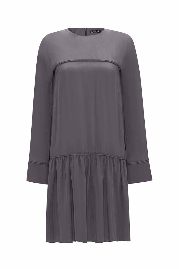 Tiktak Detailed Relaxed Cut Cupro Tunic - 9