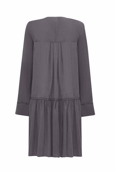 Tiktak Detailed Relaxed Cut Cupro Tunic - 10