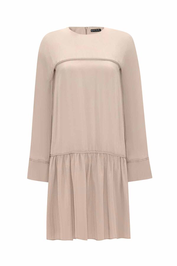 Tiktak Detailed Relaxed Cut Cupro Tunic - 11