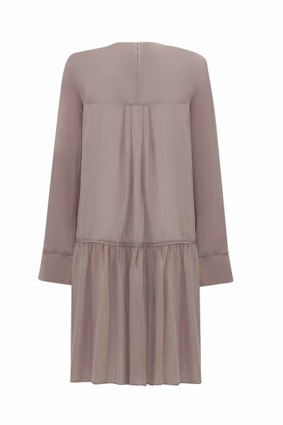 Tiktak Detailed Relaxed Cut Cupro Tunic - 12