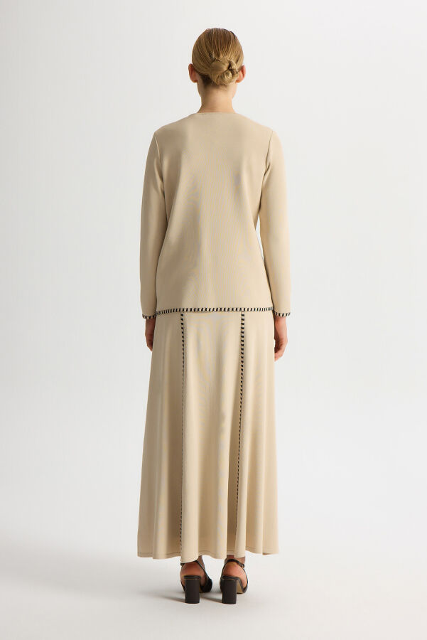 Knit Skirt with Tiktok Detail - 3