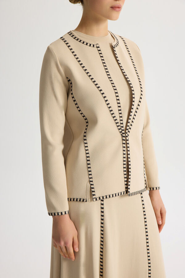 Titak Detaylı Temiz Kesim Takım Bej - 1