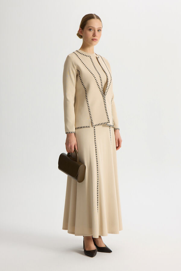 Titak Detaylı Temiz Kesim Takım Bej - 4