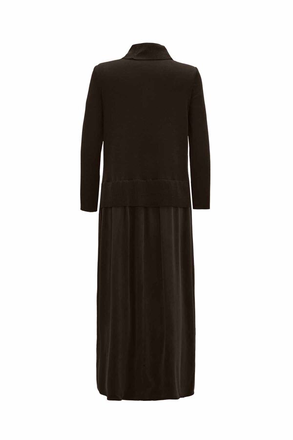 T26K-4007 Triko - Cupro Elbise DARDO-TAUPE - 2