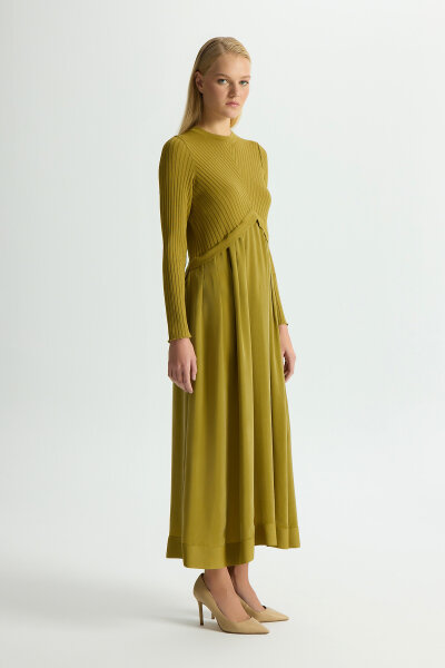 Triko Cupro Elbise Amber - 2