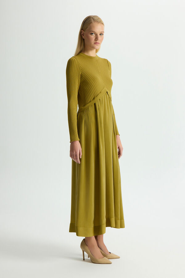 Triko Cupro Elbise Amber - 2