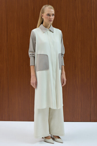 Denim Sports Cap with Knitwear Detail 