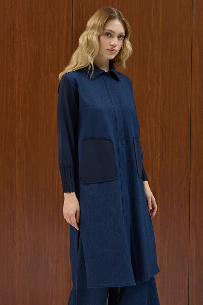 Denim Sports Cap with Knitwear Detail - MISS DALIDA (1)