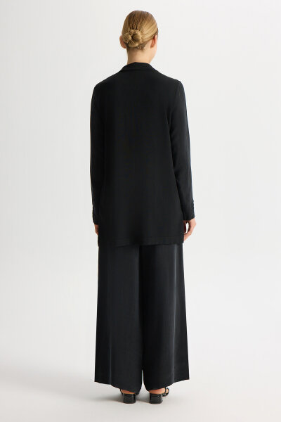 Knitted Collared Cupro Tunic - 2