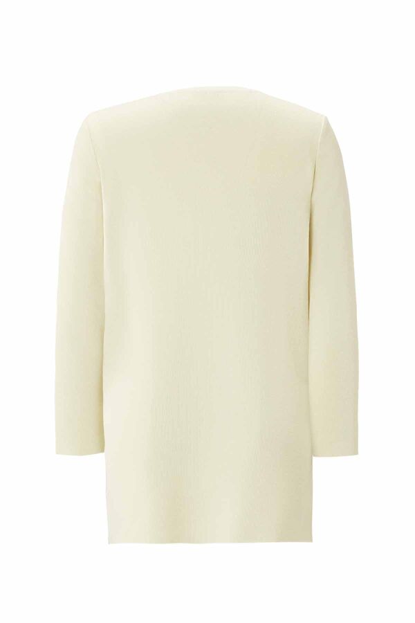 T26K-6001 Uzun Kollu Basic Triko Tunik FELIX-LIGHT YELLOW - 2