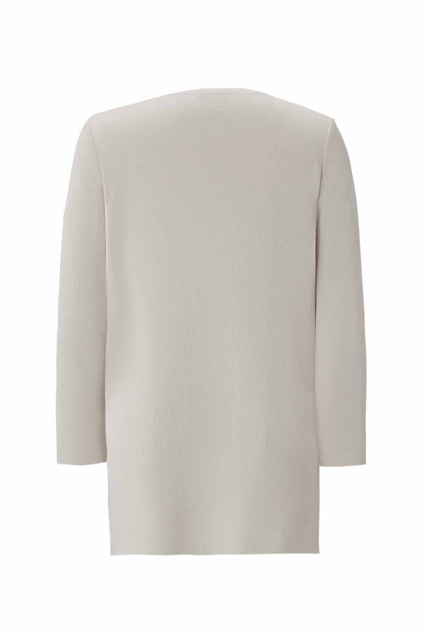 T26K-6001 Uzun Kollu Basic Triko Tunik ELSA-STONE - 2