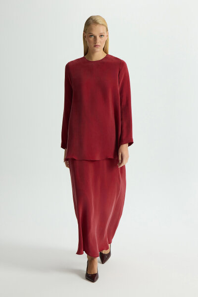 Long Sleeve Cupro Tunic - 3