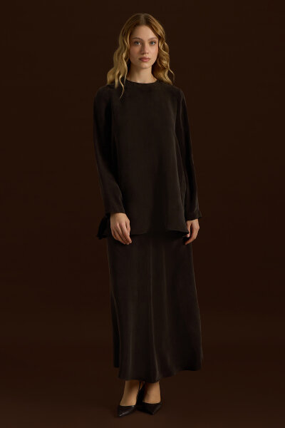 Long Sleeve Cupro Tunic - 3