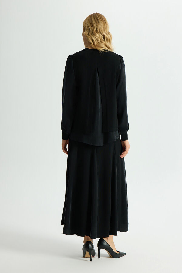 Long Sleeve Cupro Tunic - 3