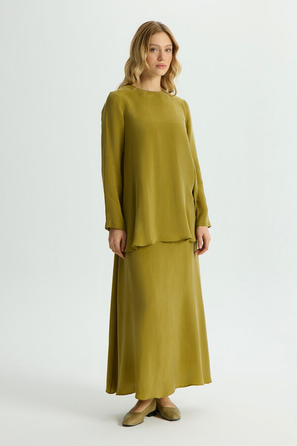 Long Sleeve Cupro Tunic - 1