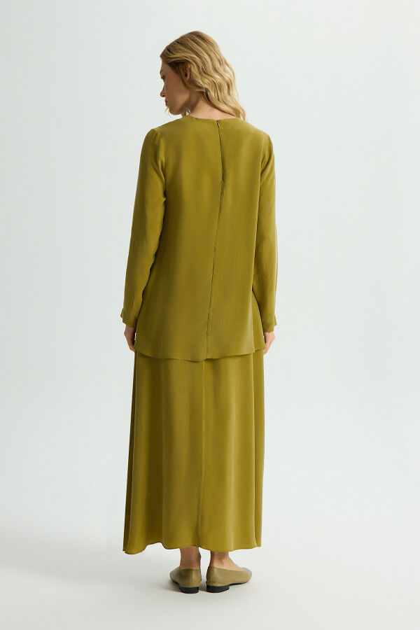 Long Sleeve Cupro Tunic - 4