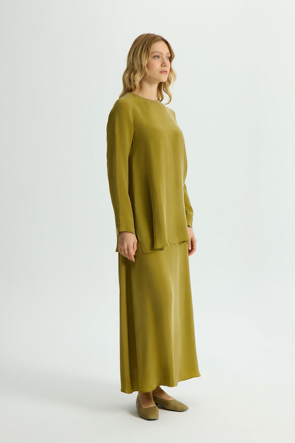 Long Sleeve Cupro Tunic - 2