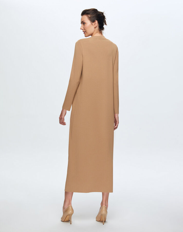 T24K-4010 V-Neck Stone Detailed Dress - 8