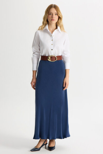 Bias Cut Cupro Skirt 