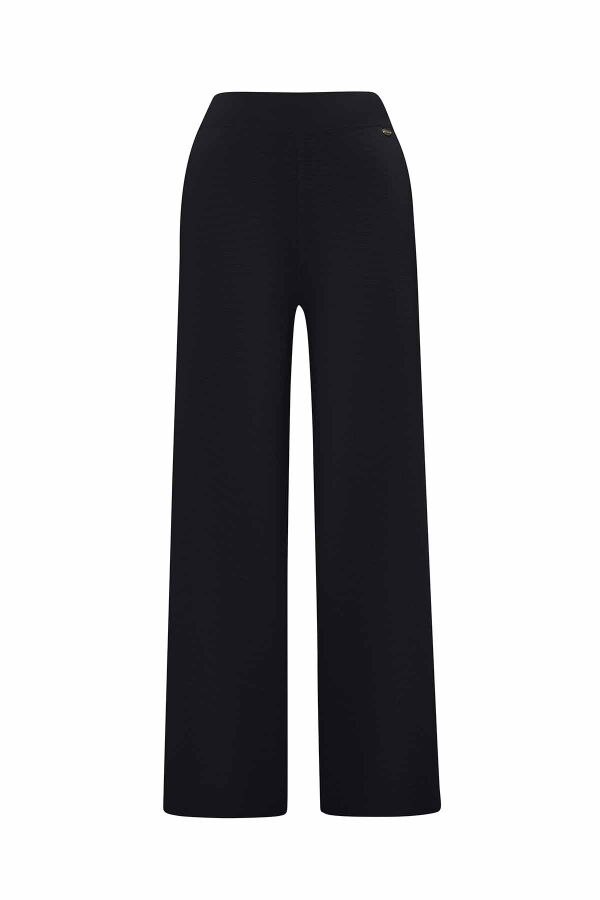 Wide Leg Knitted Trousers - 1