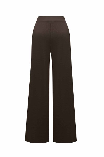 Wide Leg Knitted Trousers - 2