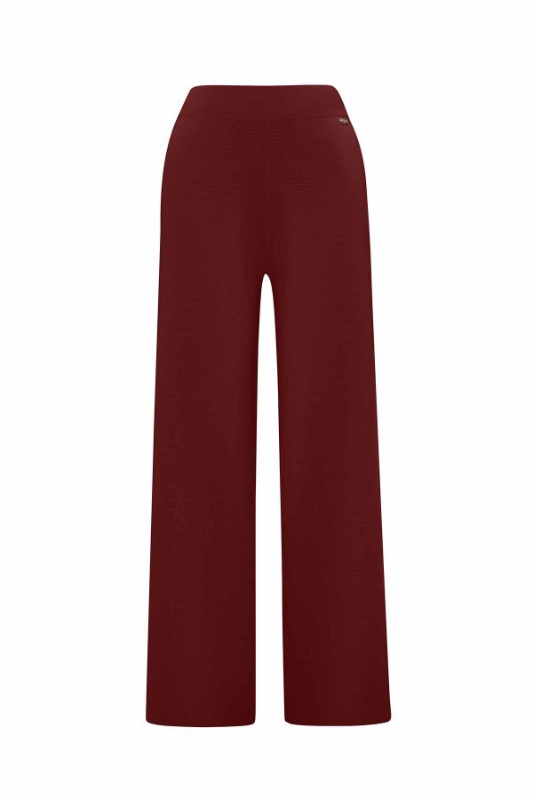 Wide Leg Knitted Trousers - 1