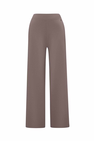Wide Leg Knit Taupe Pants - MISS DALIDA