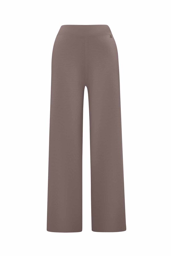 Wide Leg Knitted Trousers - 1