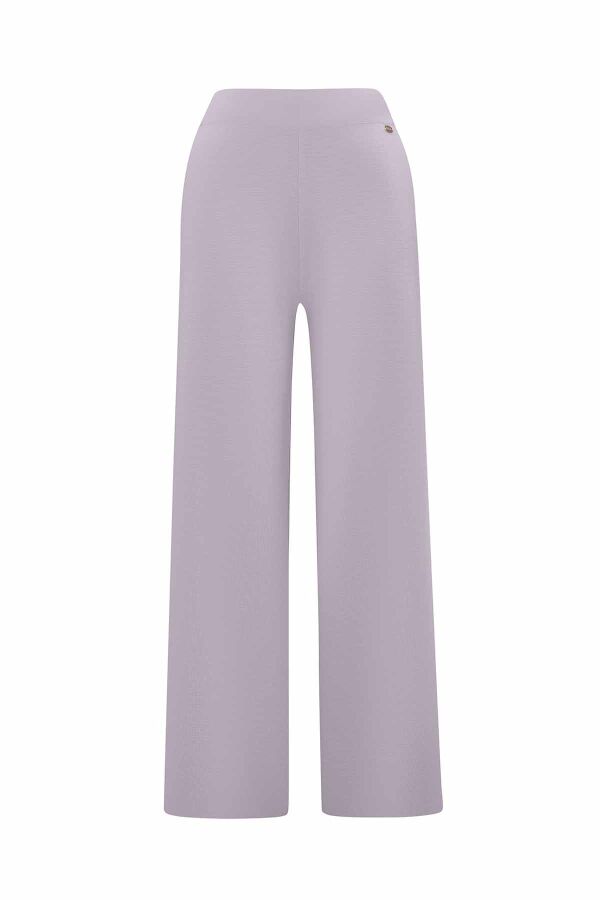 Wide Leg Knitted Trousers - 1
