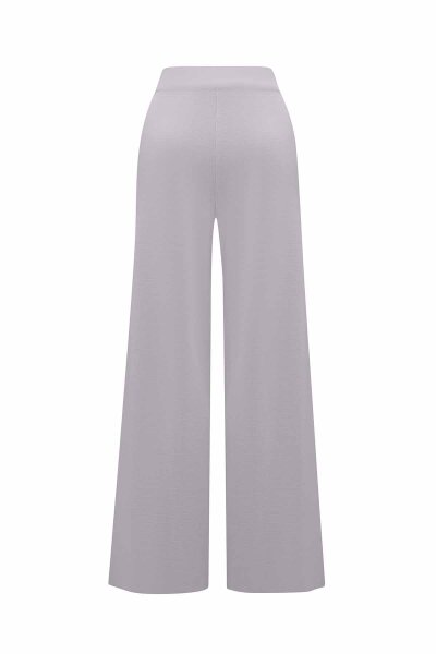 Wide Leg Knitted Trousers - 2