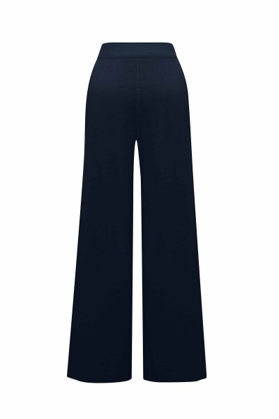 Wide Leg Knitted Trousers - 4