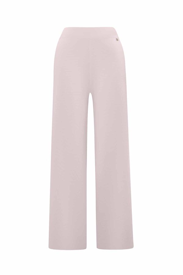 Wide Leg Knitted Trousers - 1
