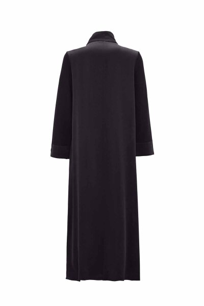 T26K-4010 Yaka Detaylı Elbise DARK GREY - MISS DALIDA (1)