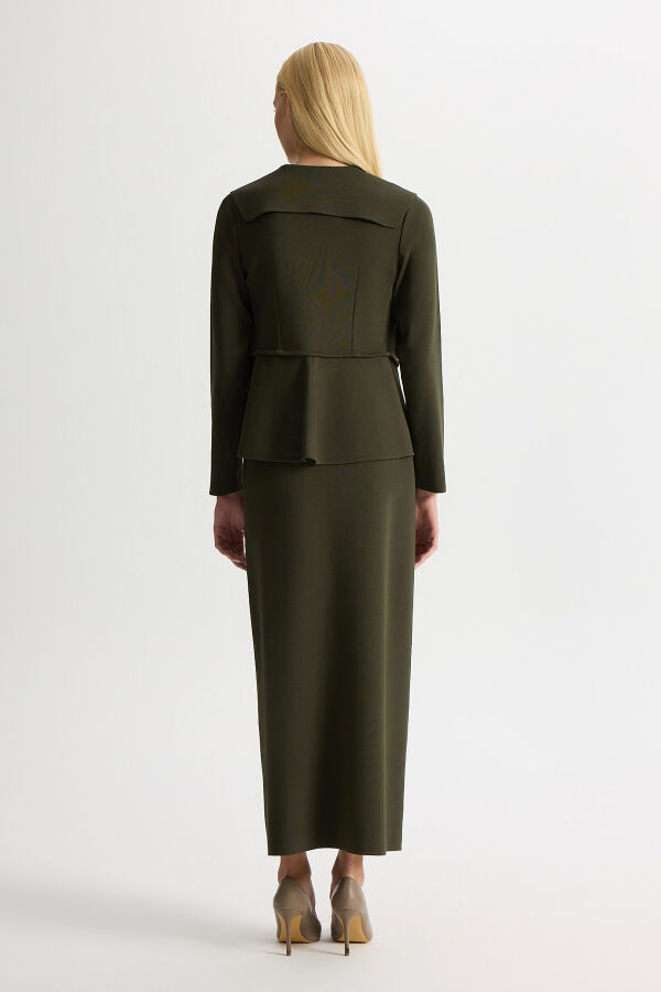 Stylish Knitwear Jacket with Collar Detail - 2