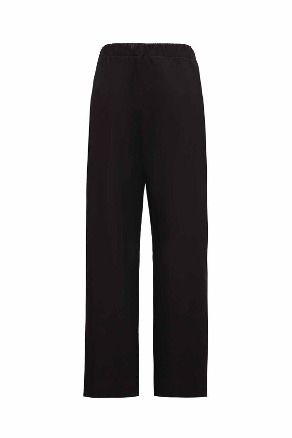 Yanları Düğmeli Pamuklu Bol Paça Pantolon - 6