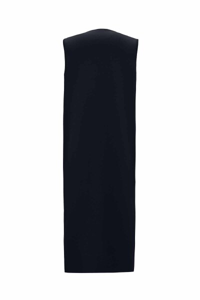 T26K-1002 Yuvarlak Yaka Çıtçıtlı Triko Yelek OASI-DARK NAVY - MISS DALIDA (1)