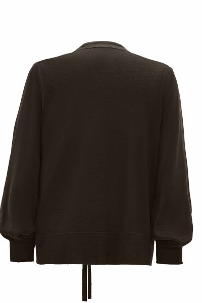 T26K-8200 Yuvarlak Yaka Fermuarlı Düz Renk Kap DARDO-TAUPE - 2