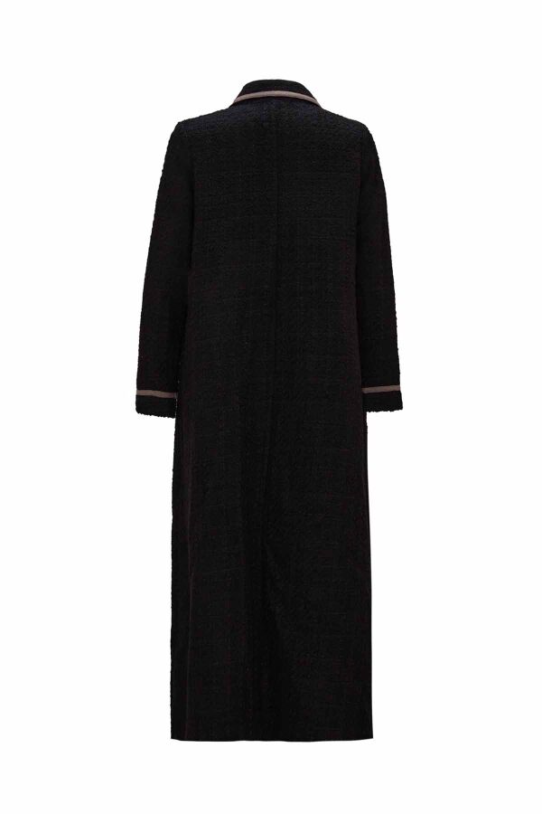 Zippered Long Tweed Jacket - 2